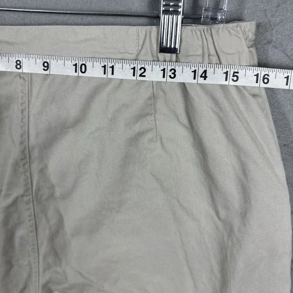 CJ Banks Womens Pants Capri Crop Women's Plus Size 14W Beige - Picture 9 of 10